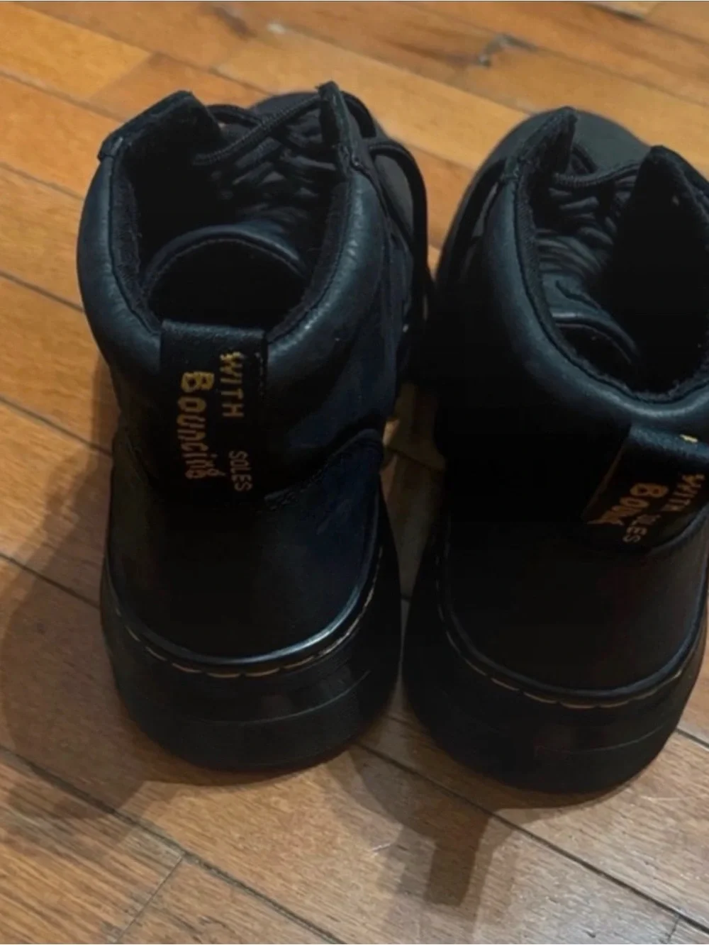 Dr. Martens Black Leather Lace-Up Ankle Boots